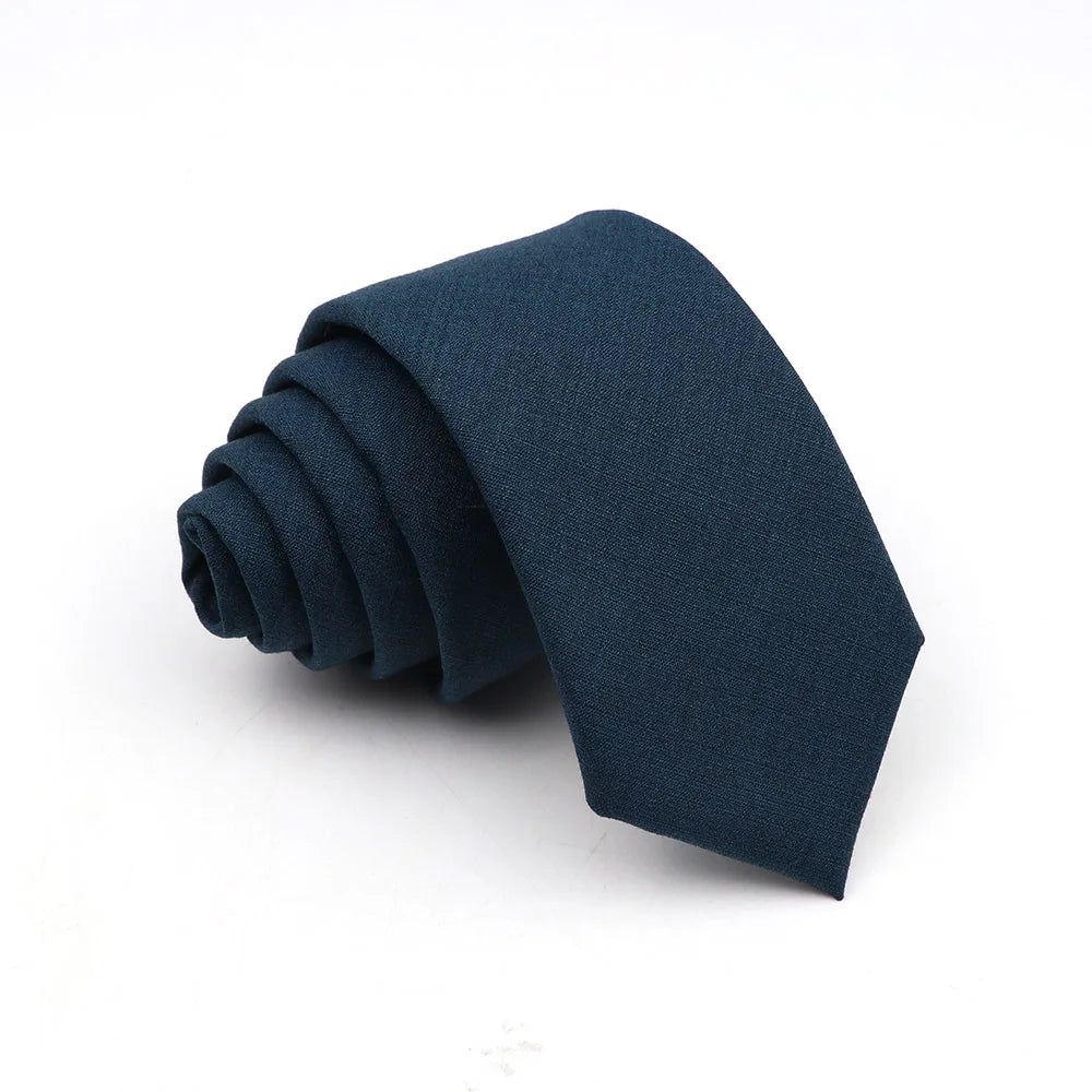 Solid Color Tie Skinny Casual Anti-wrinkle Necktie For Wedding Suit Neckties Pink Blue Grey Ties Cravat Gift Accessory