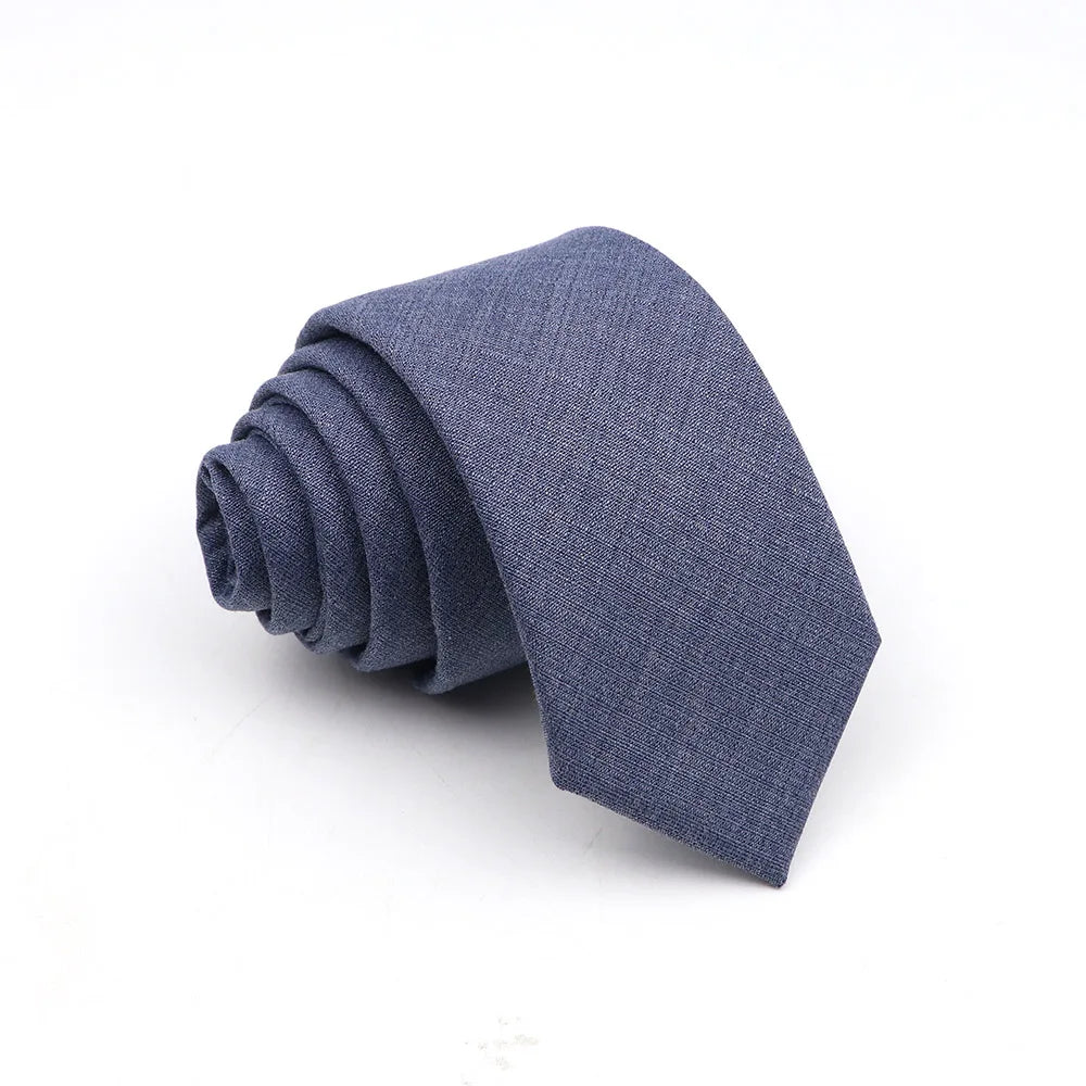 Solid Color Tie Skinny Casual Anti-wrinkle Necktie For Wedding Suit Neckties Pink Blue Grey Ties Cravat Gift Accessory