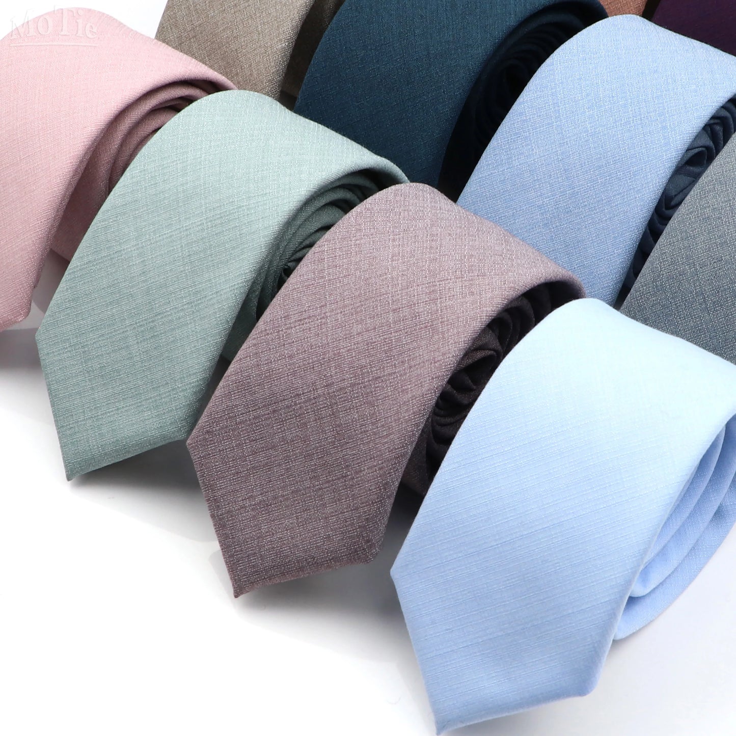 Solid Color Tie Skinny Casual Anti-wrinkle Necktie For Wedding Suit Neckties Pink Blue Grey Ties Cravat Gift Accessory