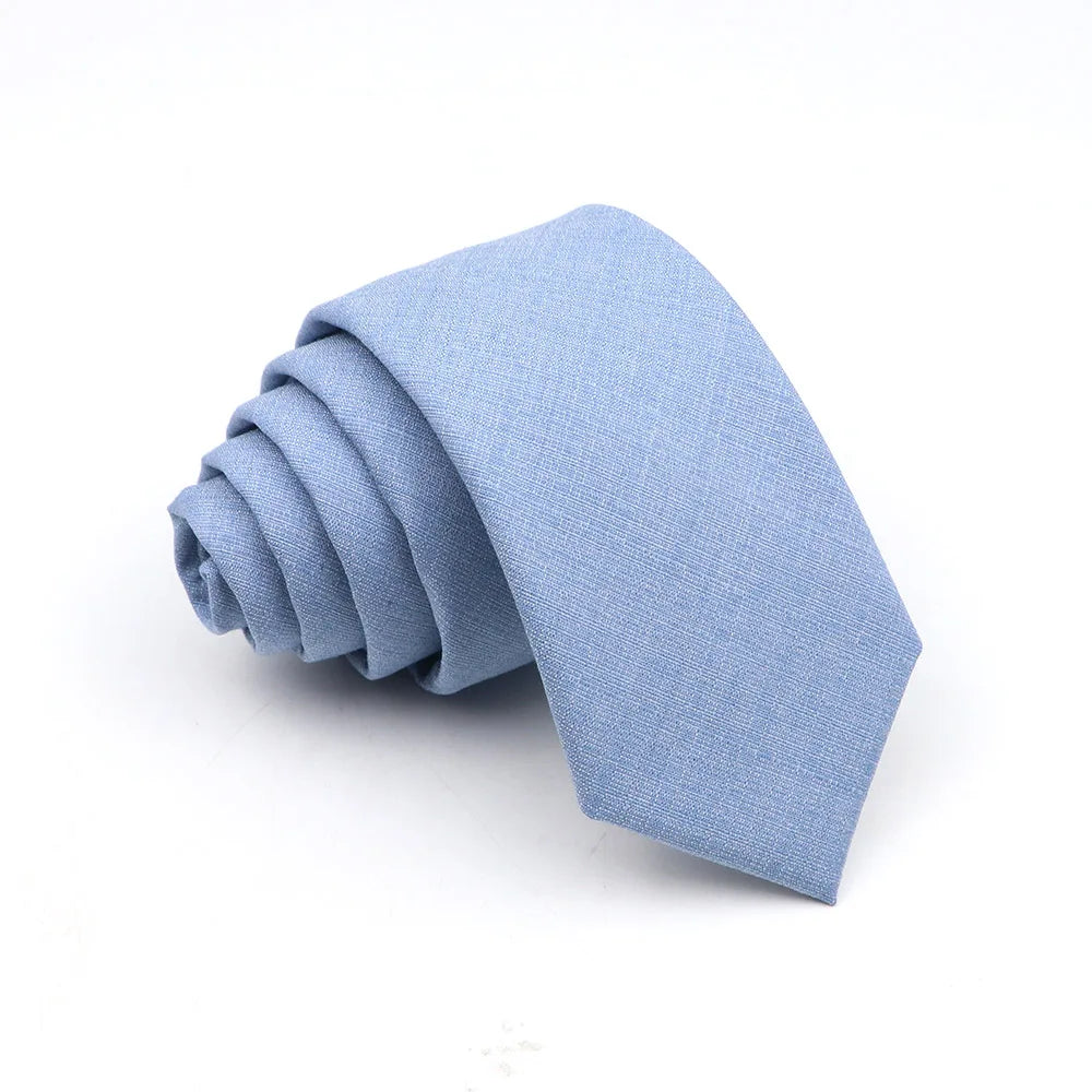 Solid Color Tie Skinny Casual Anti-wrinkle Necktie For Wedding Suit Neckties Pink Blue Grey Ties Cravat Gift Accessory