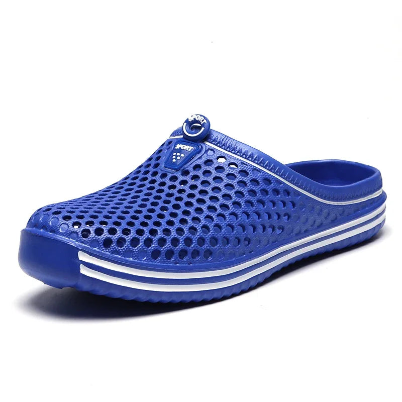 Men Shoes Beach Slippers Unisex Hollow Out Casual Women Beach Sandal Flip Flops Shoes Non-slip