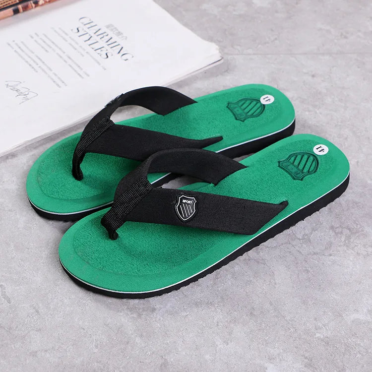 Casual Flip Flops For Men Slippers Beach Sandals Summer Non-Slip Flat Slides Men Slippers Indoor House Shoes Man Male Slipper