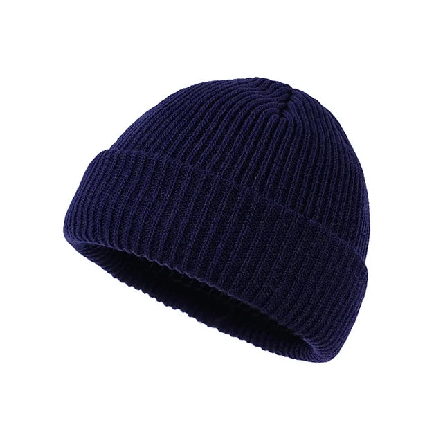 Rimiut Knitted Hat Unisex Caps Wool Fashion Simple Warm Skullies Beanies Solid Autumn Winter Beanie Cap Trendy Style