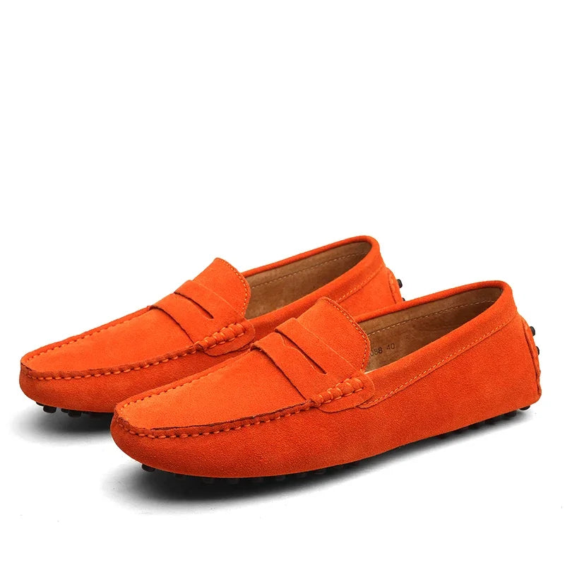 Men Casual Shoes Fashion Men Shoes Handmade Suede Genuine Leather Mens Loafers Moccasins Slip On Men's Flats Male Driving Shoes