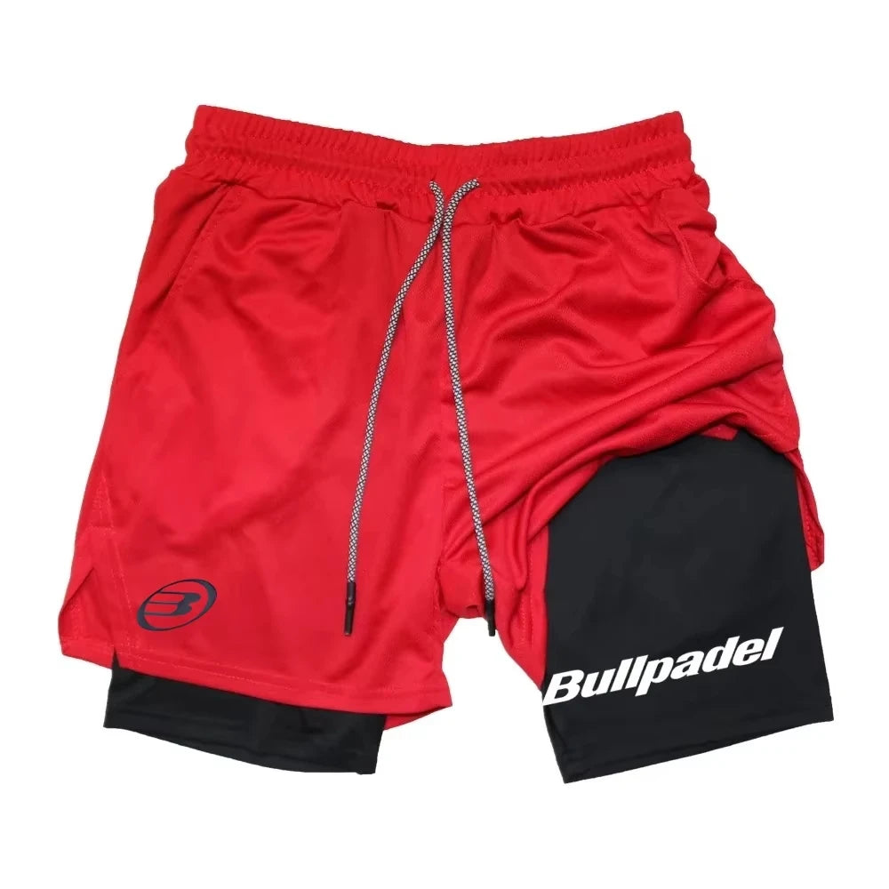 Men's Padel Sport Shorts Summer Male Breathable Tennis Shorts Quick-Drying Badminton Trousers Outdoor Running Sportswear