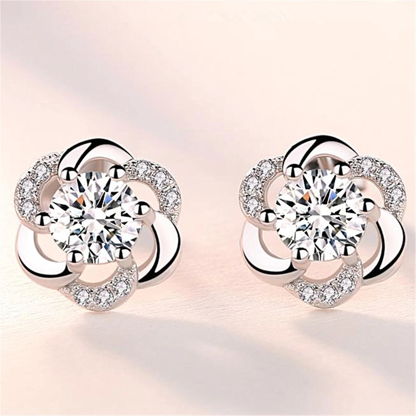 925 Sterling Silver Star Stud Earrings AAA Zircon High Quality For Women Earring Wedding Fashion Jewellery Accessories  Party Gift