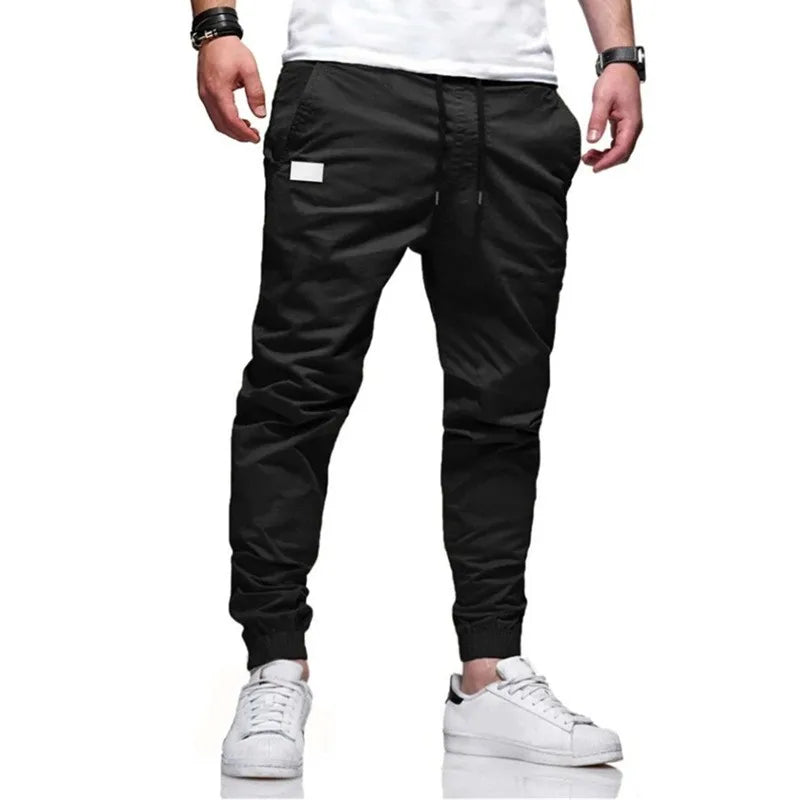 Men's Casual Sports Pants Sweatpants Male Jogger Cargo Harem Pencil Pants Trousers Multi-pocket Sweatwear