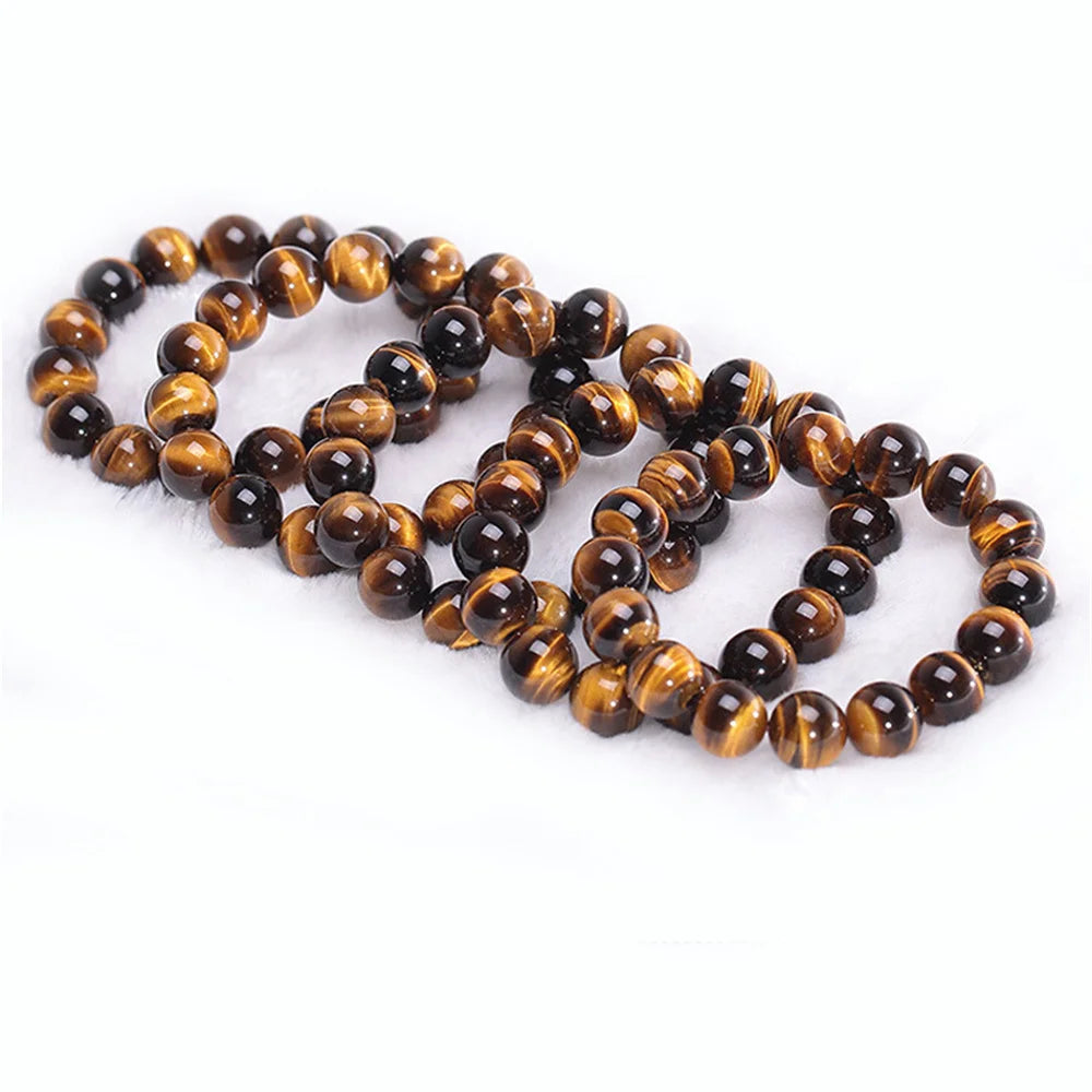 Kirykle Fashion Tiger Eye Bangles Men Natural Energy Stone Beads Reiki Healing Bracelets Jewellery Pulseras Gifts