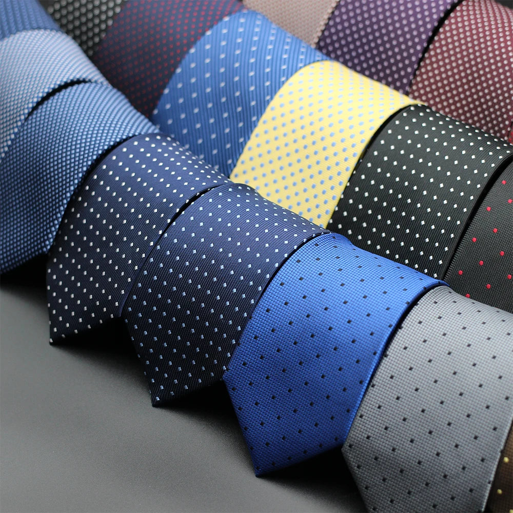 Classic Blue Black Red Necktie Men Business Formal Wedding Tie 8cm Stripe Plaid Neck Ties Fashion Shirt Dress Accessories