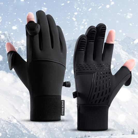 Winter Unisex Warm Gloves Windproof Waterproof Touchscreen Gloves Outdoor Sports Cycling Fishing Skiing Running Gloves