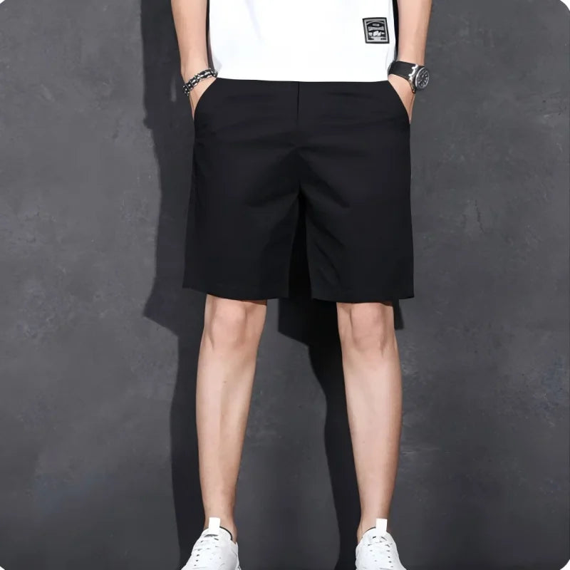 New 100% Cotton Soft Men's Drawstring Waist Comfortable Casual Shorts