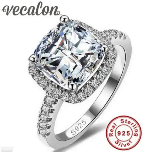 Promise Marquise cut 3ct Simulated Diamond Ring 925 Sterling Silver Engagement Wedding Rings for Women