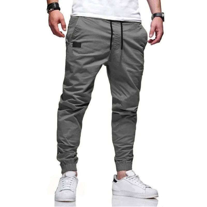 Men's Casual Sports Pants Sweatpants Male Jogger Cargo Harem Pencil Pants Trousers Multi-pocket Sweatwear