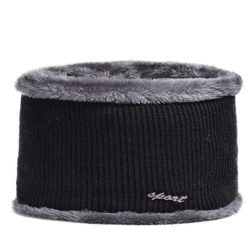 Men Winter Knitted Hat Outdoor Cycling Ear Protection Warmth Peaked Cap Casual Fashion Sunhat