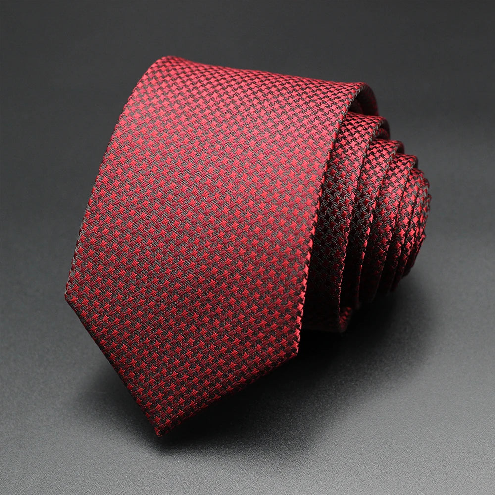 Classic Blue Black Red Necktie Men Business Formal Wedding Tie 8cm Stripe Plaid Neck Ties Fashion Shirt Dress Accessories