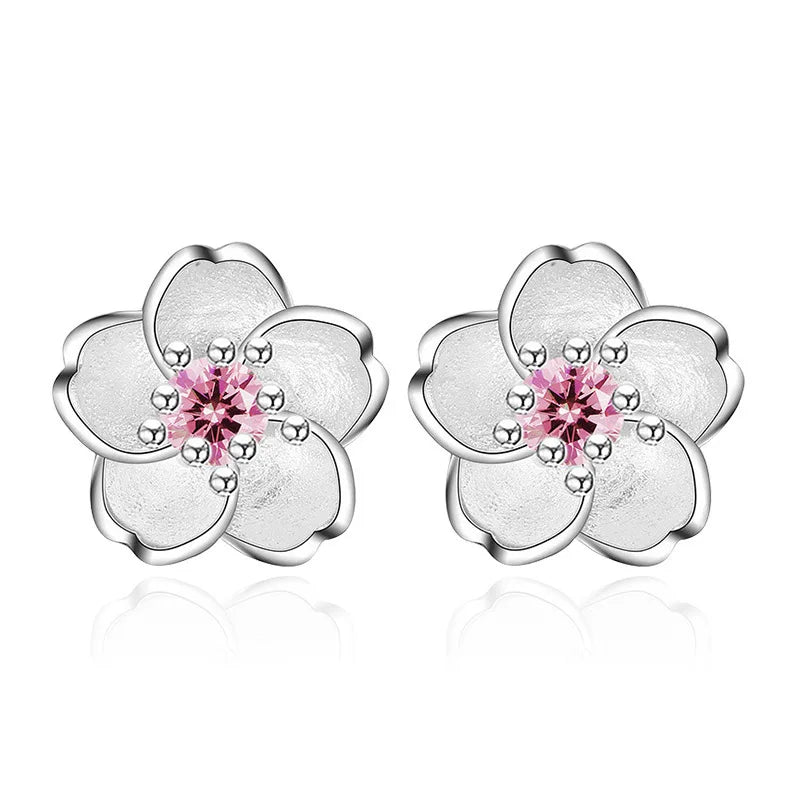 925 Sterling Silver Star Stud Earrings AAA Zircon High Quality For Women Earring Wedding Fashion Jewellery Accessories  Party Gift