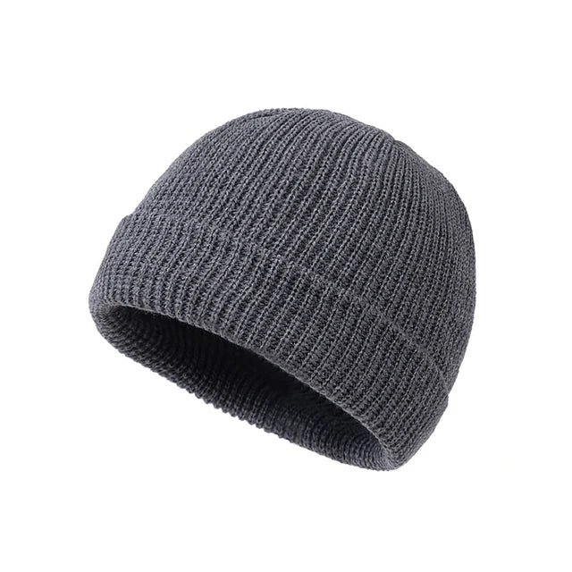 Rimiut Knitted Hat Unisex Caps Wool Fashion Simple Warm Skullies Beanies Solid Autumn Winter Beanie Cap Trendy Style