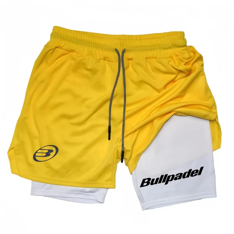 Men's Padel Sport Shorts Summer Male Breathable Tennis Shorts Quick-Drying Badminton Trousers Outdoor Running Sportswear