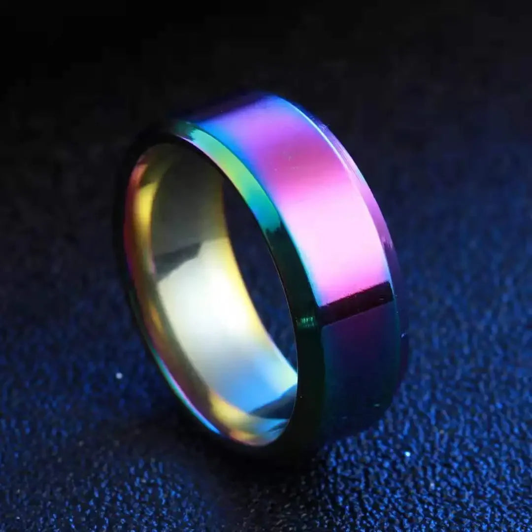 Charm Jewelry Ring for Men Women Stainless Steel Black Rings Wedding Engagement Band Quality Matte Male Jewellery