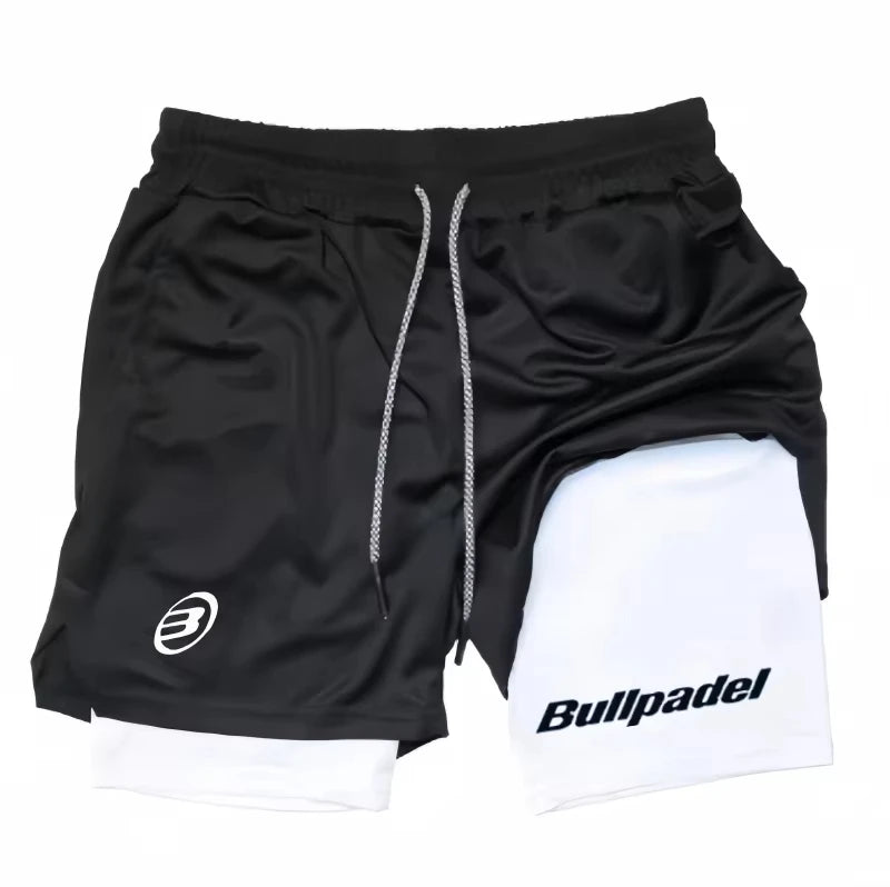 Men's Padel Sport Shorts Summer Male Breathable Tennis Shorts Quick-Drying Badminton Trousers Outdoor Running Sportswear