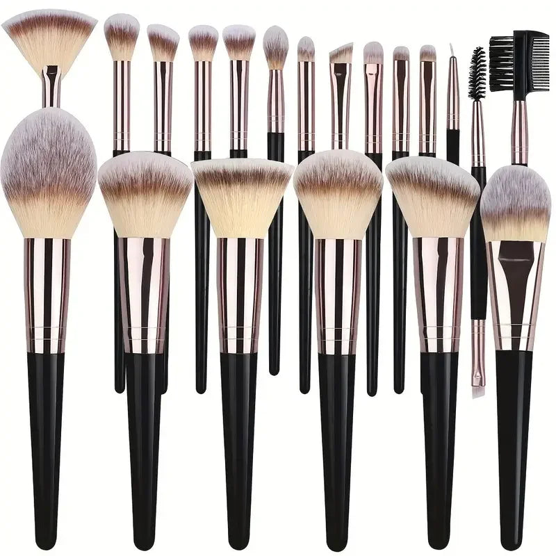 3-20PCS Makeup Brushes Set Foundation Eye Shadow Blush Highlighter Concealer Brush Female Beauty Tool Beauty Sponges Thumb Puffs