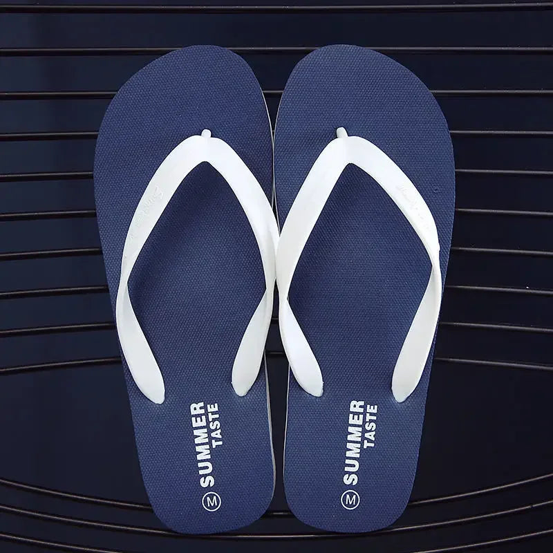 Men's Thick-soled Non-slip Soft-soled Fashionable Outer Wear Flip Flops Unique Wear-resistant Beach Shoes