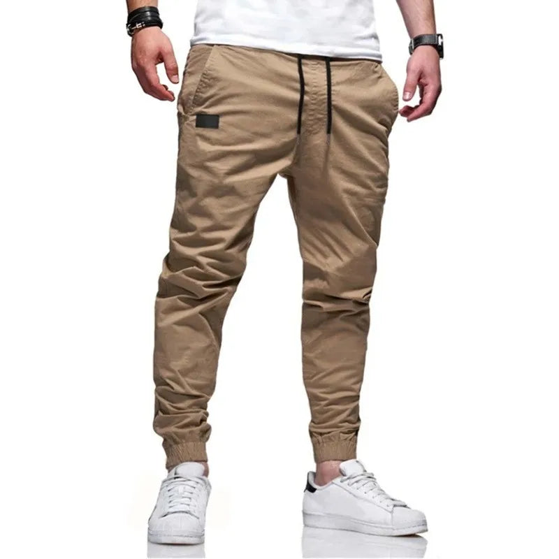 Men's Casual Sports Pants Sweatpants Male Jogger Cargo Harem Pencil Pants Trousers Multi-pocket Sweatwear