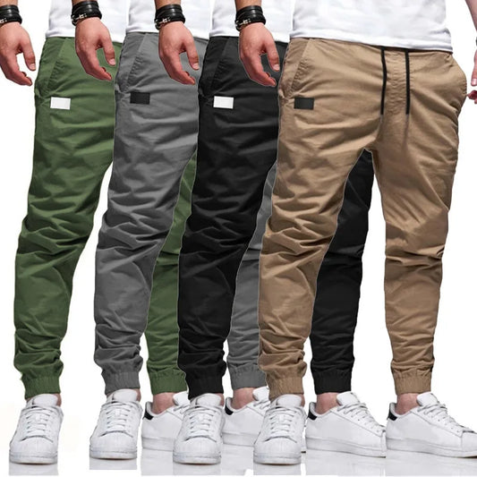 Men's Casual Sports Pants Sweatpants Male Jogger Cargo Harem Pencil Pants Trousers Multi-pocket Sweatwear