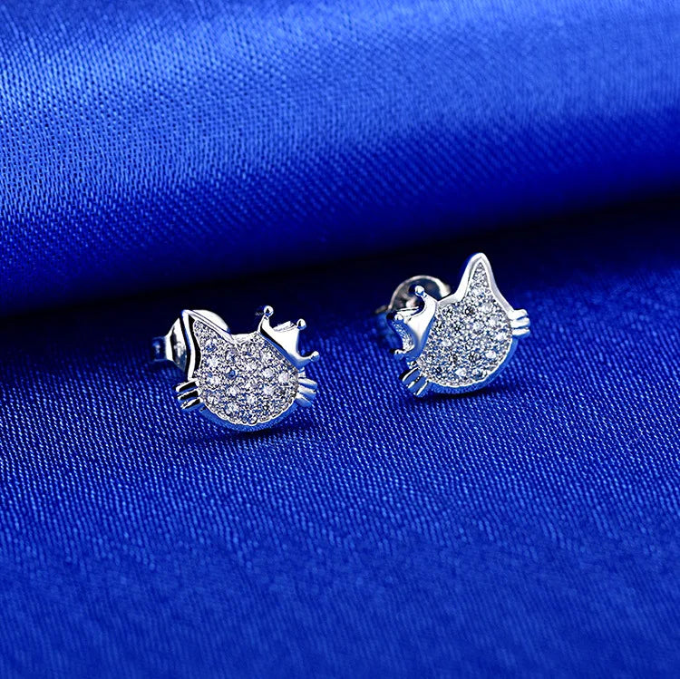 925 Sterling Silver Star Stud Earrings AAA Zircon High Quality For Women Earring Wedding Fashion Jewellery Accessories  Party Gift