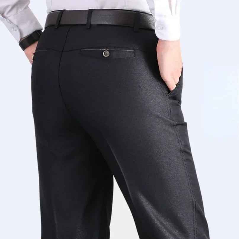 Big Plus Size Formal Pants Men's Bussiness Loose Suit Office Trousers