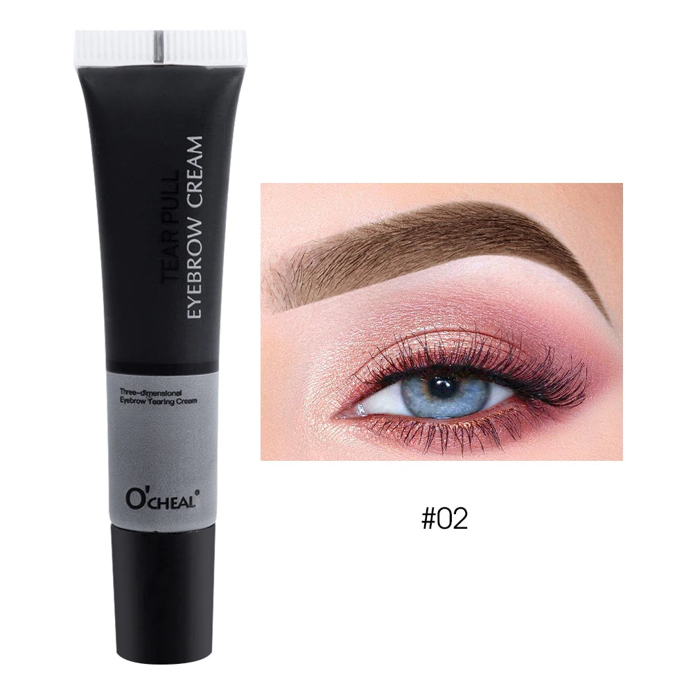 Long-Lasting Waterproof Eyebrow Gel - Semi-Permanent Tattoo Tint for Enhanced Color