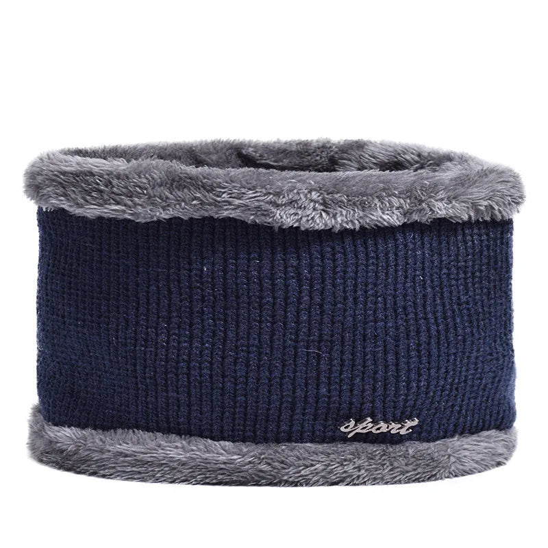 Men Winter Knitted Hat Outdoor Cycling Ear Protection Warmth Peaked Cap Casual Fashion Sunhat