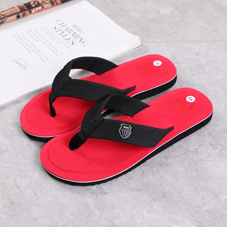 Casual Flip Flops For Men Slippers Beach Sandals Summer Non-Slip Flat Slides Men Slippers Indoor House Shoes Man Male Slipper