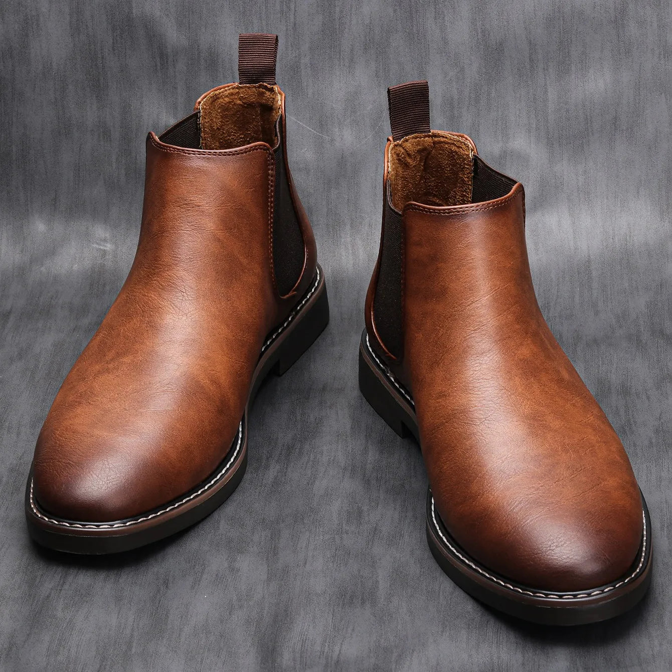 40~46 Men Chelsea Boots Brand Retro Comfortable Fashion Men Boots