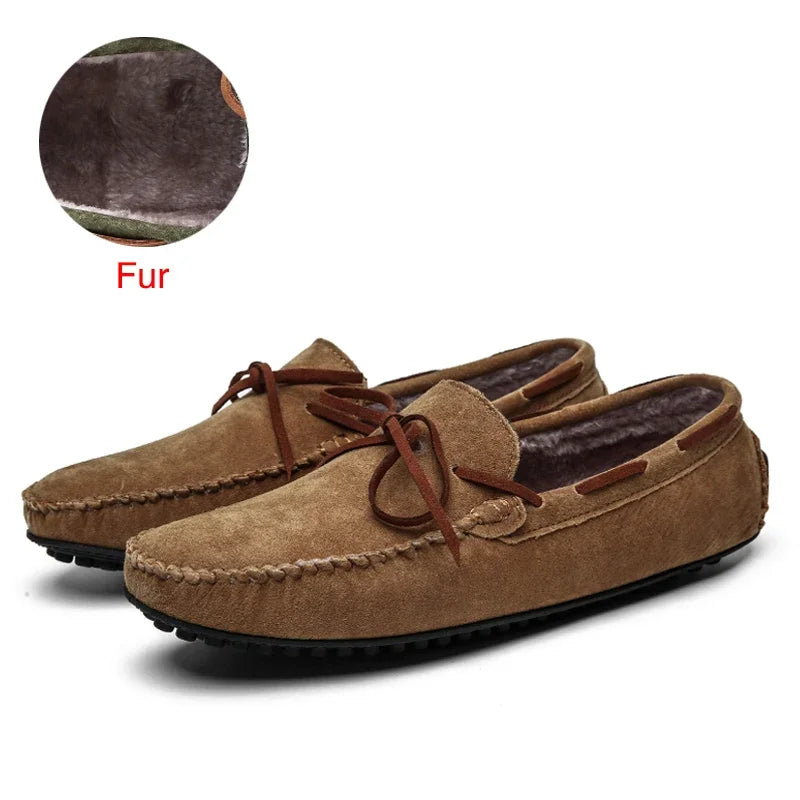 Casual Men Genuine Leather Shoes Summer Breathable Green Men's Loafers Leather Shoes Sapato Masculino Zapatos Hombre