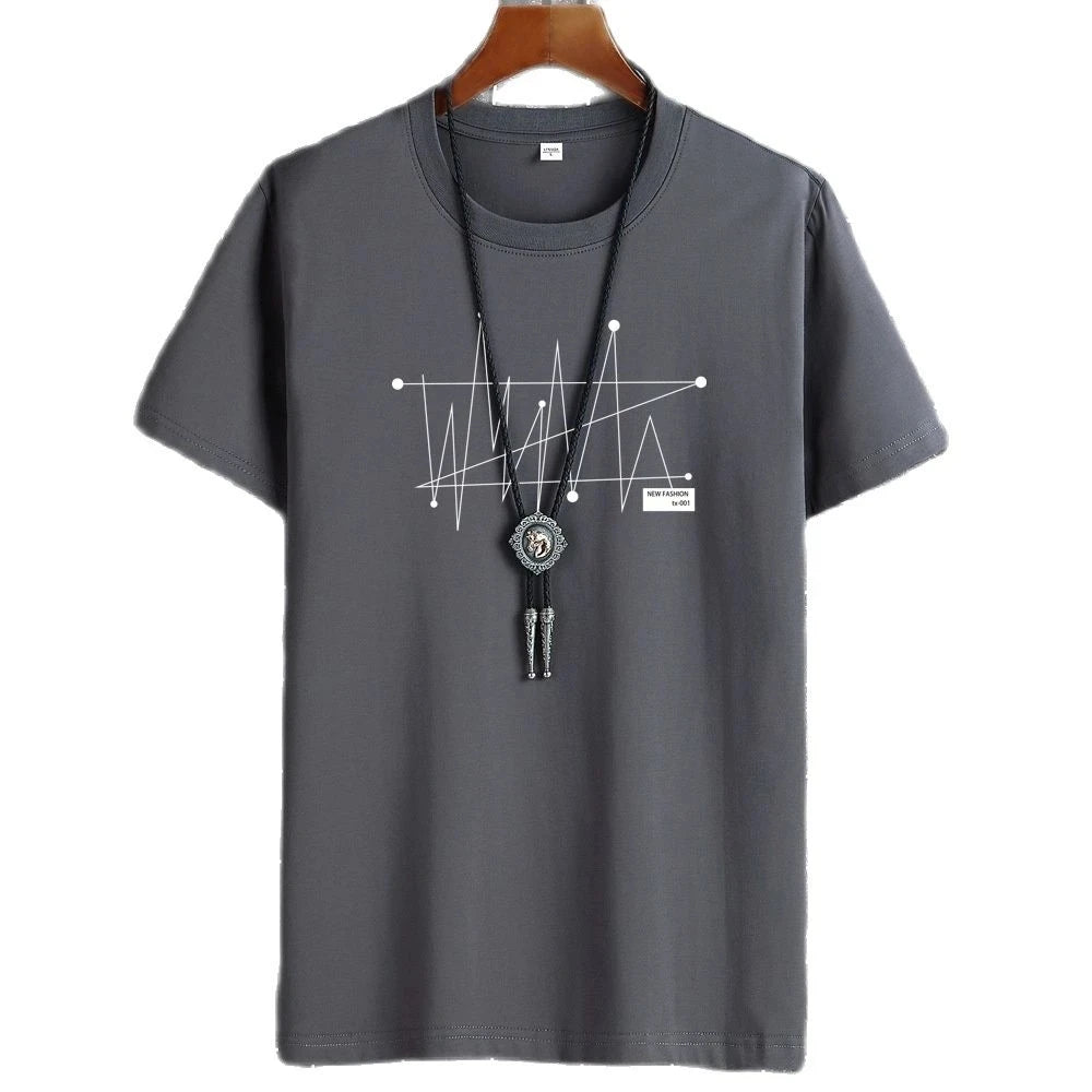 Tshirt Tops Oversize Men Loose Tee 100% Cotton