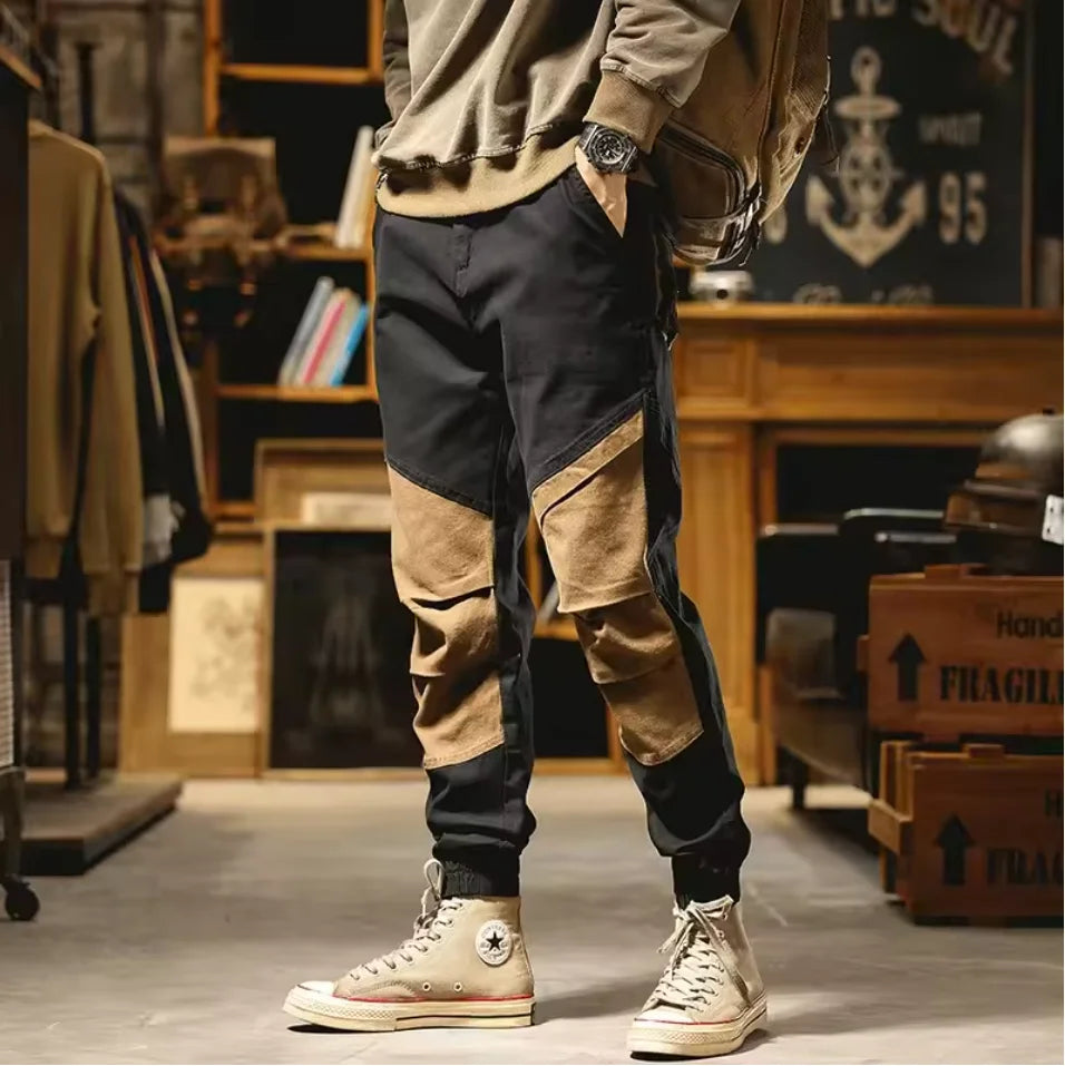 Man Long Pants Cargo Streetwear Joggers Men Casual Police Trousers Work Pants Male Harajuku Korean Streetwear American style