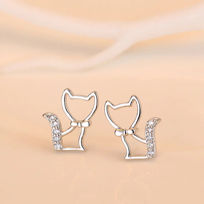 925 Sterling Silver Star Stud Earrings AAA Zircon High Quality For Women Earring Wedding Fashion Jewellery Accessories  Party Gift