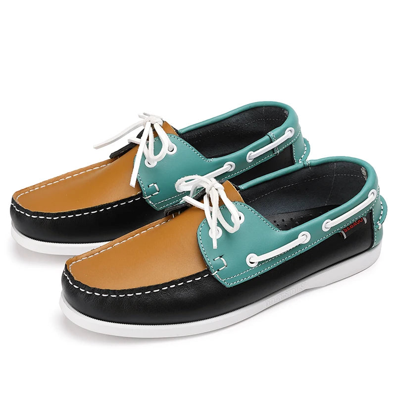 New Genuine Leather Loafers Men Moccasin Sneakers Driving Shoes Causal Men Shoes Footwear Docksides Classic Boat Shoes