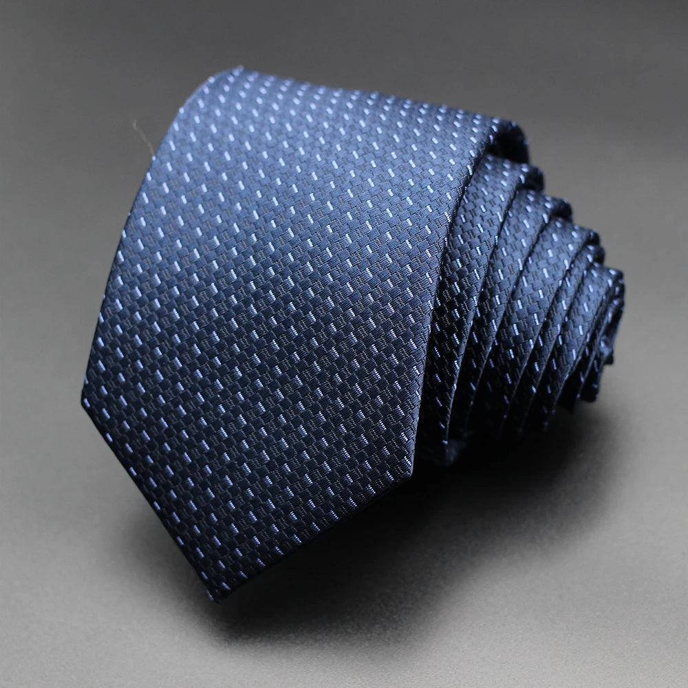 Classic Blue Black Red Necktie Men Business Formal Wedding Tie 8cm Stripe Plaid Neck Ties Fashion Shirt Dress Accessories