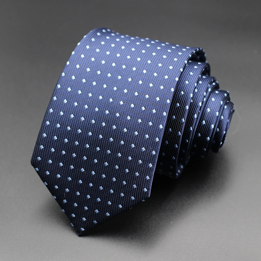 Classic Blue Black Red Necktie Men Business Formal Wedding Tie 8cm Stripe Plaid Neck Ties Fashion Shirt Dress Accessories