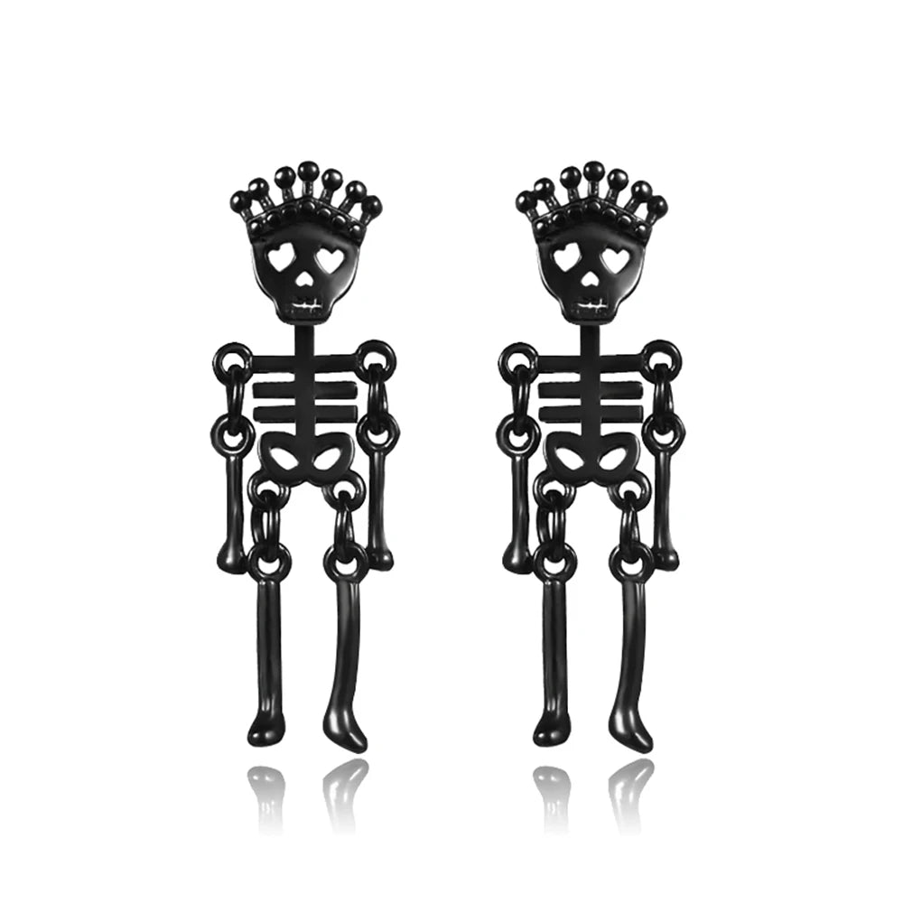 Small Black Punk Stud Earrings For Women Men Boy New Fashion Zircon Geometry Stainless Steel Jewellery Accessories Earrings