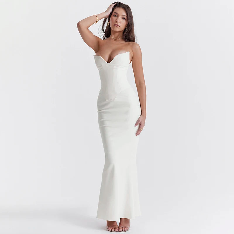 Tube Sleeveless Midi Dress