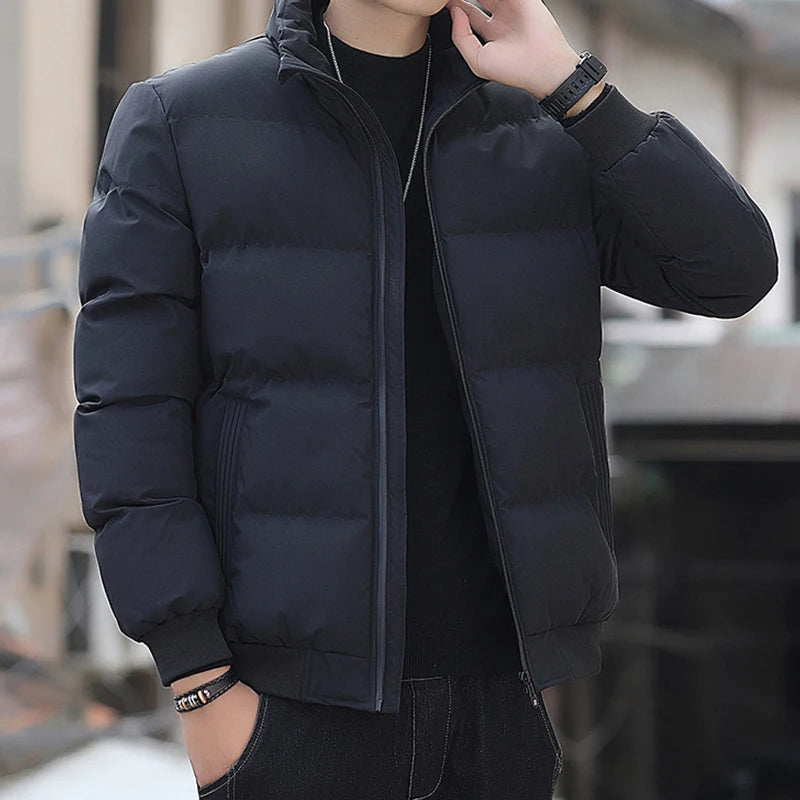 Mens Winter Jackets and Coats Cotton Outerwear Clothing 2023 New Parkas Jacket Men's Windbreaker Thick Warm Male M-5XL