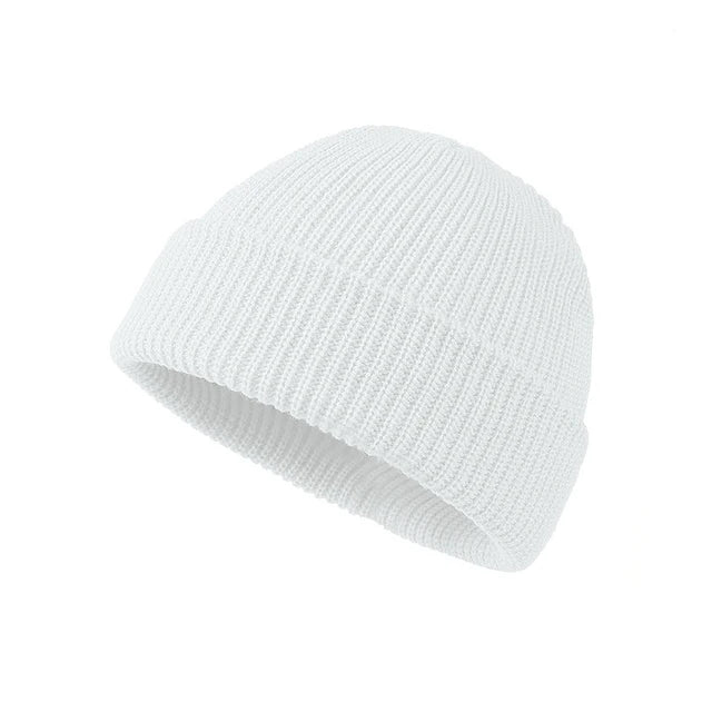 Rimiut Knitted Hat Unisex Caps Wool Fashion Simple Warm Skullies Beanies Solid Autumn Winter Beanie Cap Trendy Style