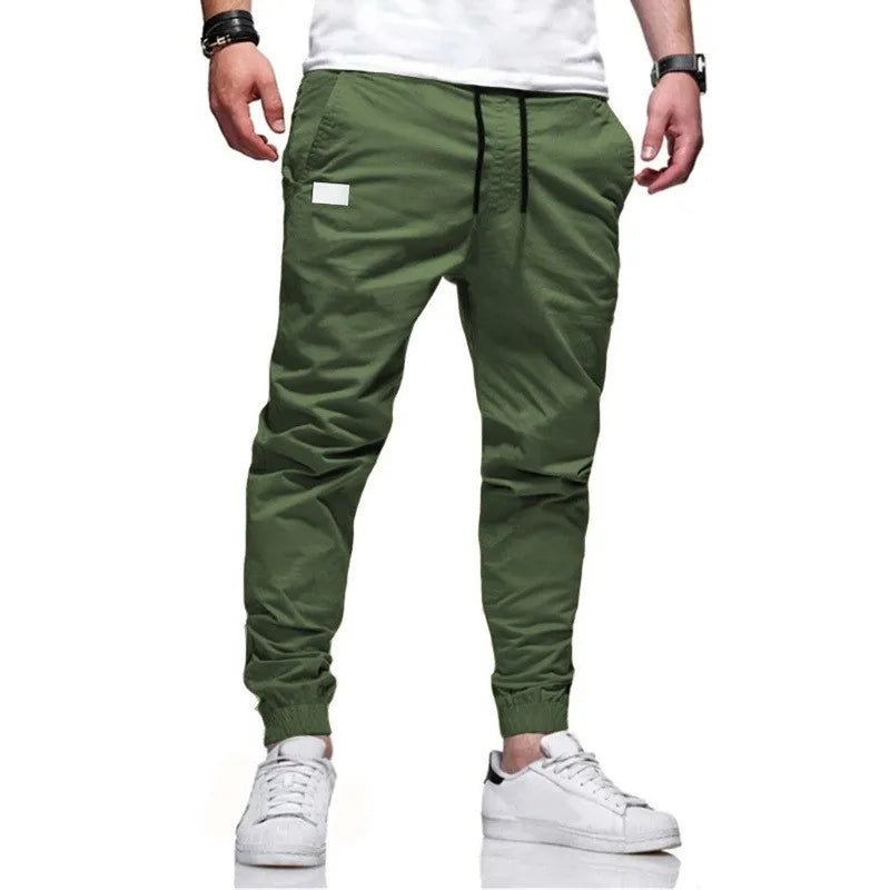 Men's Casual Sports Pants Sweatpants Male Jogger Cargo Harem Pencil Pants Trousers Multi-pocket Sweatwear