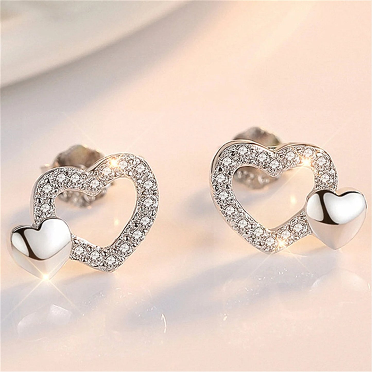 925 Sterling Silver Star Stud Earrings AAA Zircon High Quality For Women Earring Wedding Fashion Jewellery Accessories  Party Gift