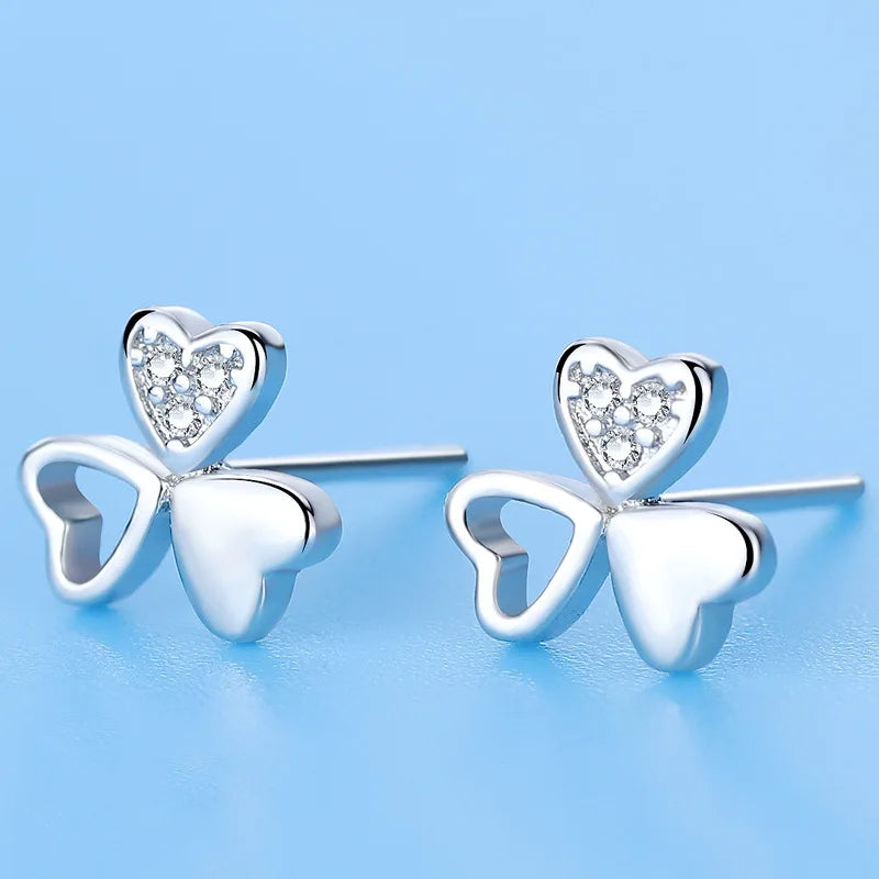 925 Sterling Silver Star Stud Earrings AAA Zircon High Quality For Women Earring Wedding Fashion Jewellery Accessories  Party Gift