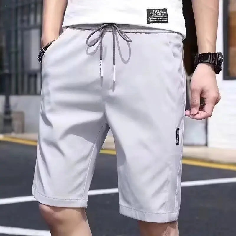 Overalls short men's summer style baggy straight cropped pants