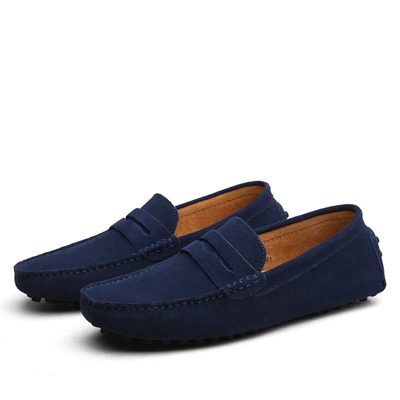 Men Casual Shoes Fashion Men Shoes Handmade Suede Genuine Leather Mens Loafers Moccasins Slip On Men's Flats Male Driving Shoes